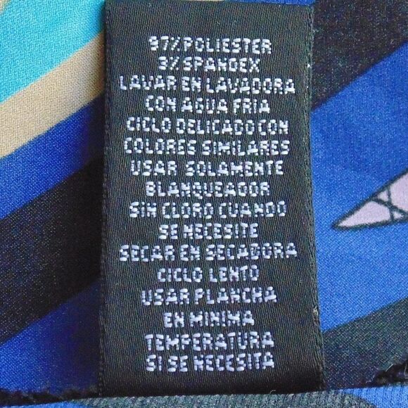 NICOLE Cami/Ultra Mini Dress, S, Bold print, Spag Straps, Hi-low, Knotted back - Picture 13 of 15